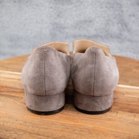 Cole Haan Shoes Womens 8 B Almond Toe Ballet Flats Comfort W05012 Beige Suede - Picture 5 of 7